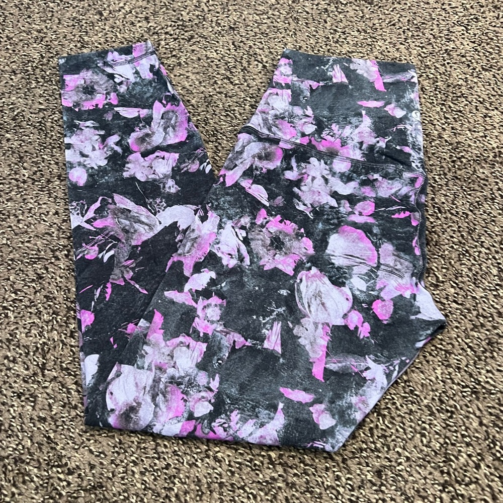 Lululemon: Align Pant 25”, Floral Shift Multi, Size 6